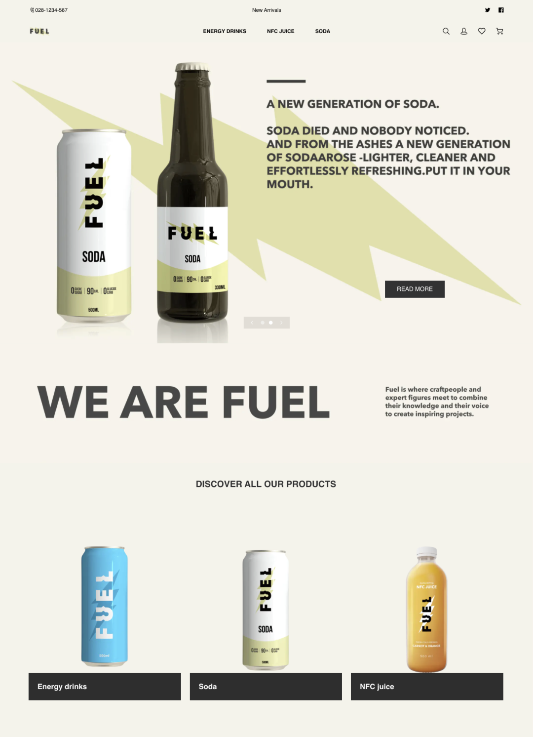 模板推薦 | 年輕跳躍的FUEL 主題，多角度展示、動(dòng)效視覺一絕！